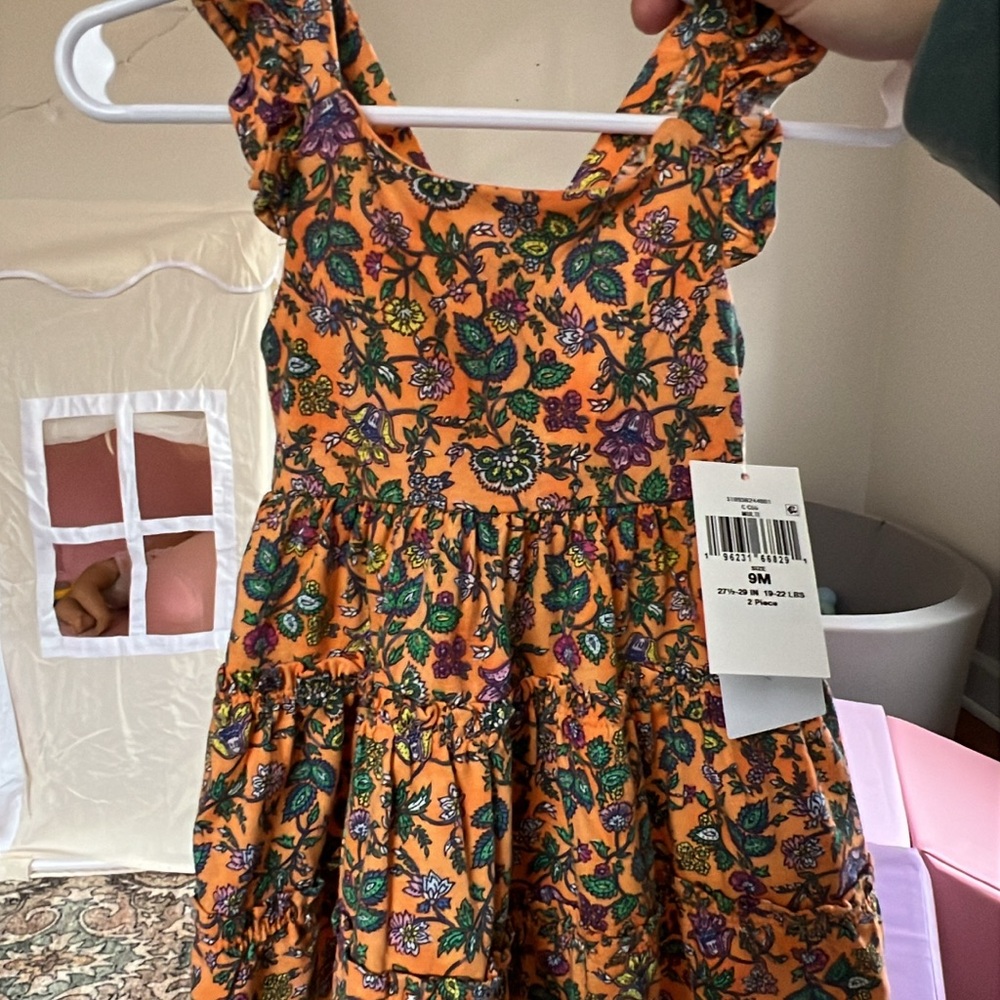Ralph Lauren Orange Floral Kids Dress